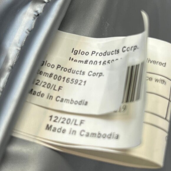 Igloo Backpack Cooler Insulated Soft Pack Gray Green Zip Lunch Travel Bag - Picture 2 of 3